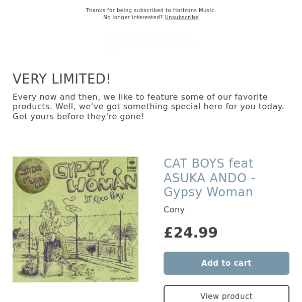 WAREHOUSE FIND! CAT BOYS feat ASUKA ANDO - Gypsy Woman