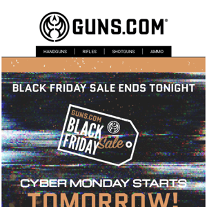 DON'T MISS OUT: Black Friday Sale Ends Tonight!