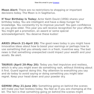 Your horoscope for June 4