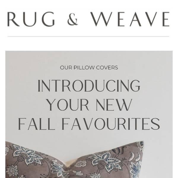 Introducing your new FALL FAVOURITE pillow covers 🍂