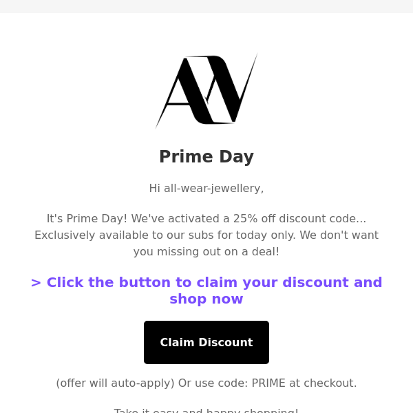Apparently It's Prime Day 👀