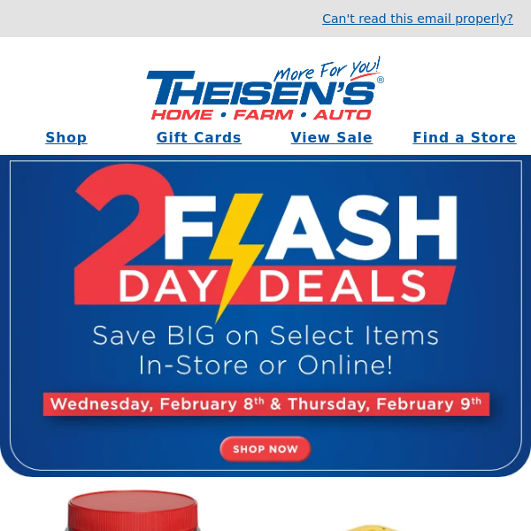 2 Day Flash Deals! - Theisens