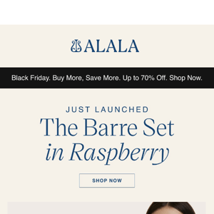 ALL NEW: Barre in Raspberry