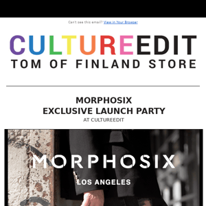 Launch Party: MORPHOSIX Luxury Bags - Tom Of Finland Store