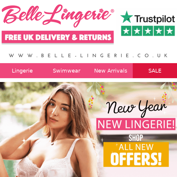 💃 CHEERS | New Year, New Lingerie! Shop All New Offers!