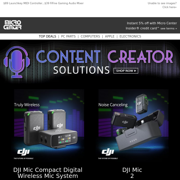 $249 DJI Mic Compact Digital Wireless Mic System! $349 DJI Mic 2