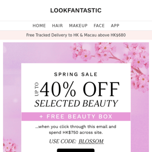 TODAY | Up To 40% | + FREE Beauty Box  🌸