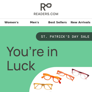 Readers, it's your lucky day to get 35% OFF 🍀