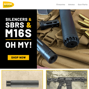 Silencers - SBRs - M16s, Oh My!