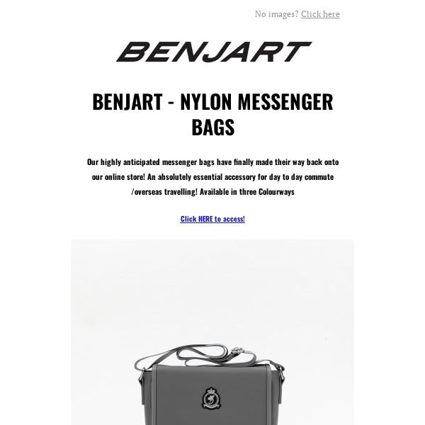 Benjart - HRH Messenger Bags - Now Live via Benjart.com