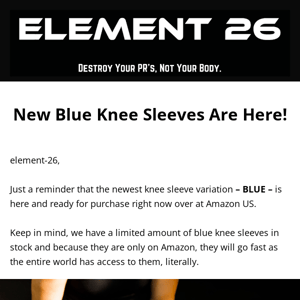 🔷 Blue 6mm Knee Sleeves Available Now!