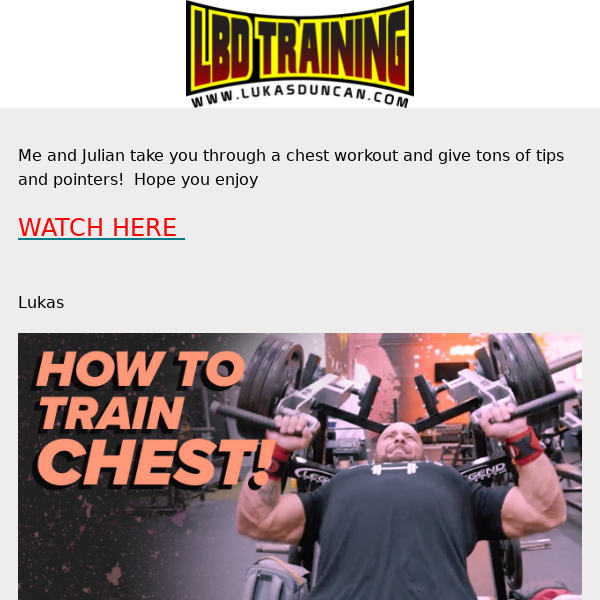 How To Train Chest!