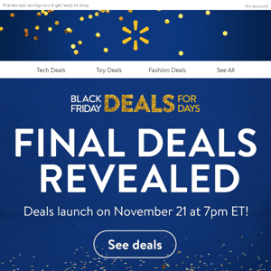 Sneak peek! Final Black Friday deals