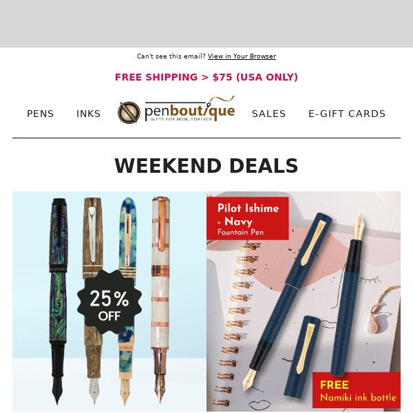Weekend Only Special ! Plus the popular Pelikan deal is back