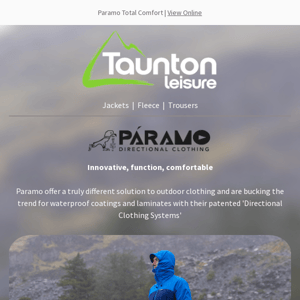 Comfort for outdoor people with Paramo