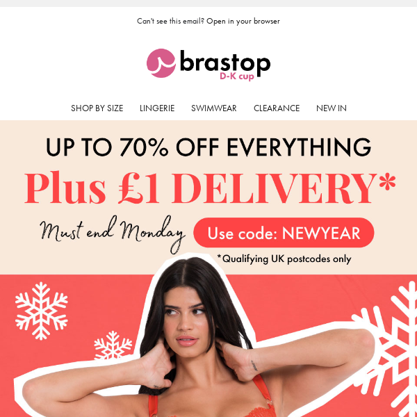Your bra size is on SALE 😲 with up to 70% off! - Brastop