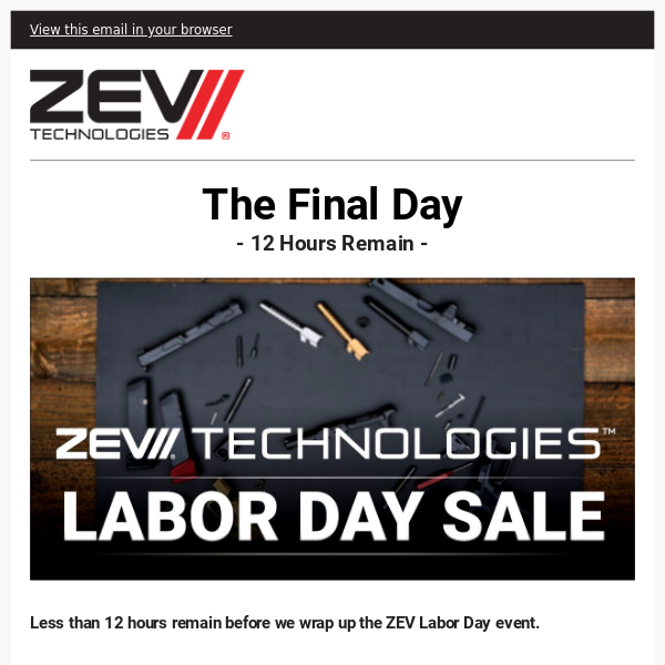 ZEV // LABOR DAY - FINAL 12 HOURS