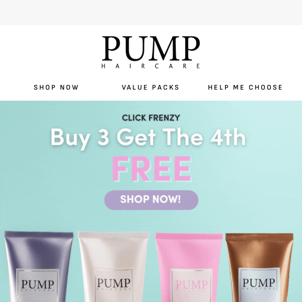 Click Frenzy Sale: Buy 3, Get 4th FREE