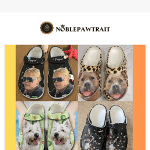 🤣 Strut your stuff with a side of humor - our custom clogs are designed for pet & owner who like to take life (and their footwear) lightly!