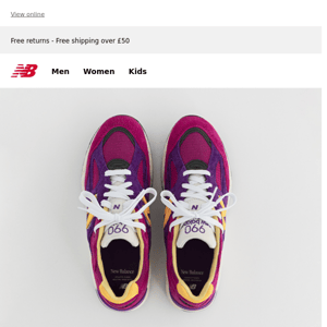 The new MADE in USA 990v2 – magenta & canary