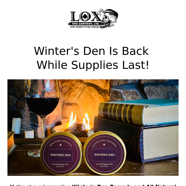 Winter's Den is BACK and 15% Off — or Free!