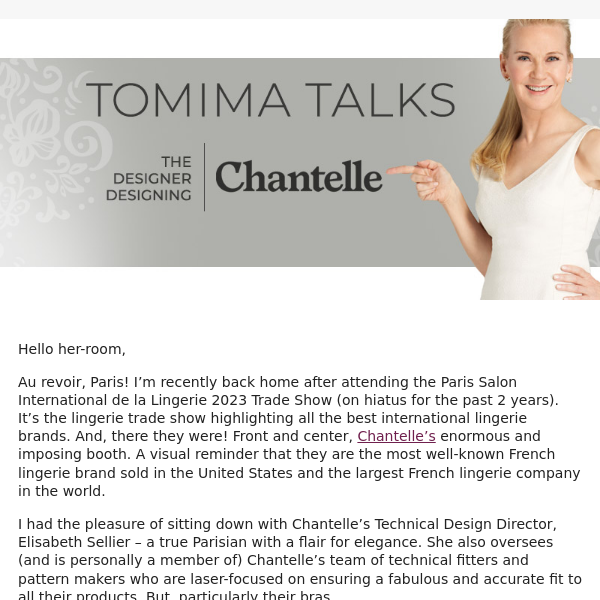 Tomima Talk: Are You Wearing your Bra Too Low?