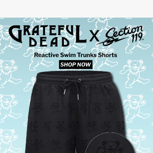 ⚡ Introducing Grateful Dead Reactive Shorts ⚡