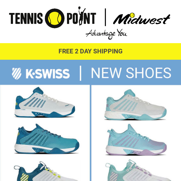 New Arrivals: K-Swiss & Asics Shoes!