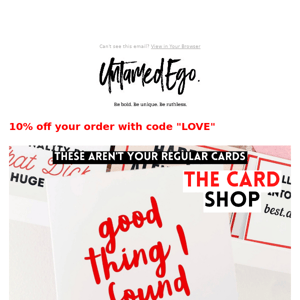 Spice up your Valentine's Day with 10% OFF Cards❤️!