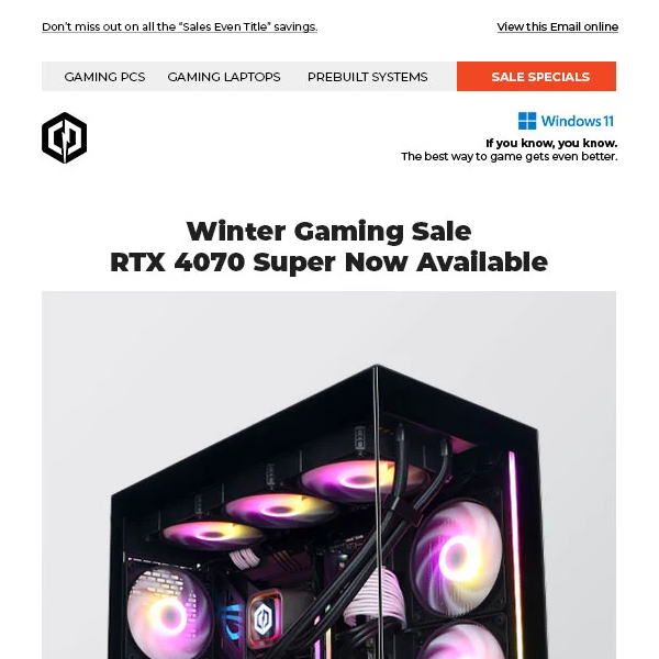 ✔ Winter Gaming Sale – Free Shipping and Extra Savings are Here