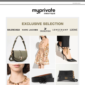 ⚡ Luxury Selection Women: Swarovski, Loewe, Balenciaga, Marc Jacobs...