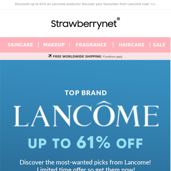 Shop Top Brand - Lancome - at a Special Sale! ✨