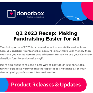 [Q1 Update] Tools and resources to help anyone fundraise 💰