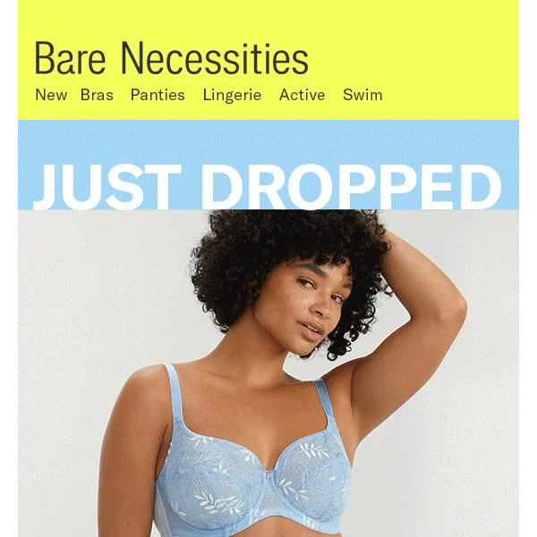 Email winner: Bare necessities lingerie mailing