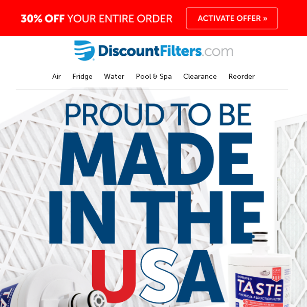 Memorial Day Savings on USA Made Filters (and more!)