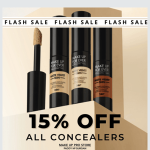 15% Off All CONCEALERS... THIS IS NOT A DRILL