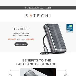 Satechi, 20% OFF the Ultimate Storage Solution 🤩