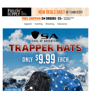 $10 Awesome, Warm Trapper Flyer Hats!