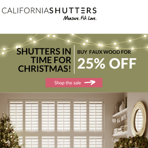 UK-Made shutters in time for xmas!