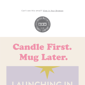 New! Sweet Grace Mug Candles & Scented Sachets!