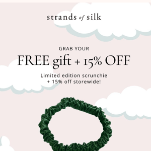 15% OFF + your FREE gift! 😮