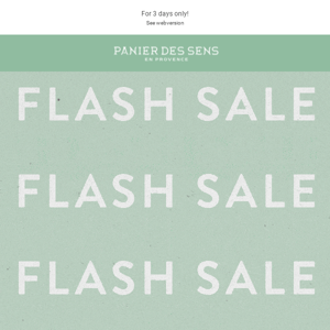 Flash Sale: up to 25€ immediate discount! 