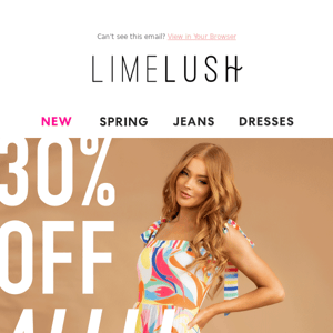 👗 30% off dresses - just in time for Spring!