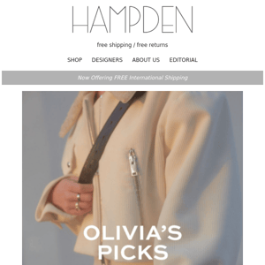 Stylist Picks: Olivia's Favorites