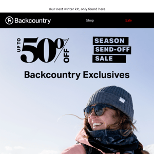 Up To 50% Off Backcountry Exclusives