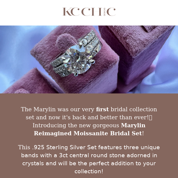 ICYMI:: SHOP THE NEW MARYLIN REIMAGINED MOISSANITE BRIDAL SET 💍