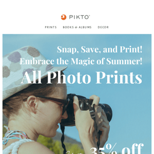 Snap, Save, and Print - Enjoy 35% off on Photo Prints 🌞 Embrace the Magic of Summer!