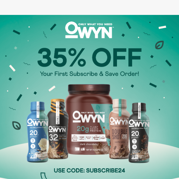 🌟 Save 35% OFF Your First Subscription Order!