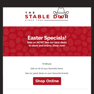 Easter specials at the door❗