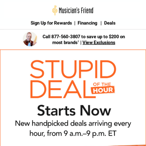 Stupid Deal of the Hour starts NOW